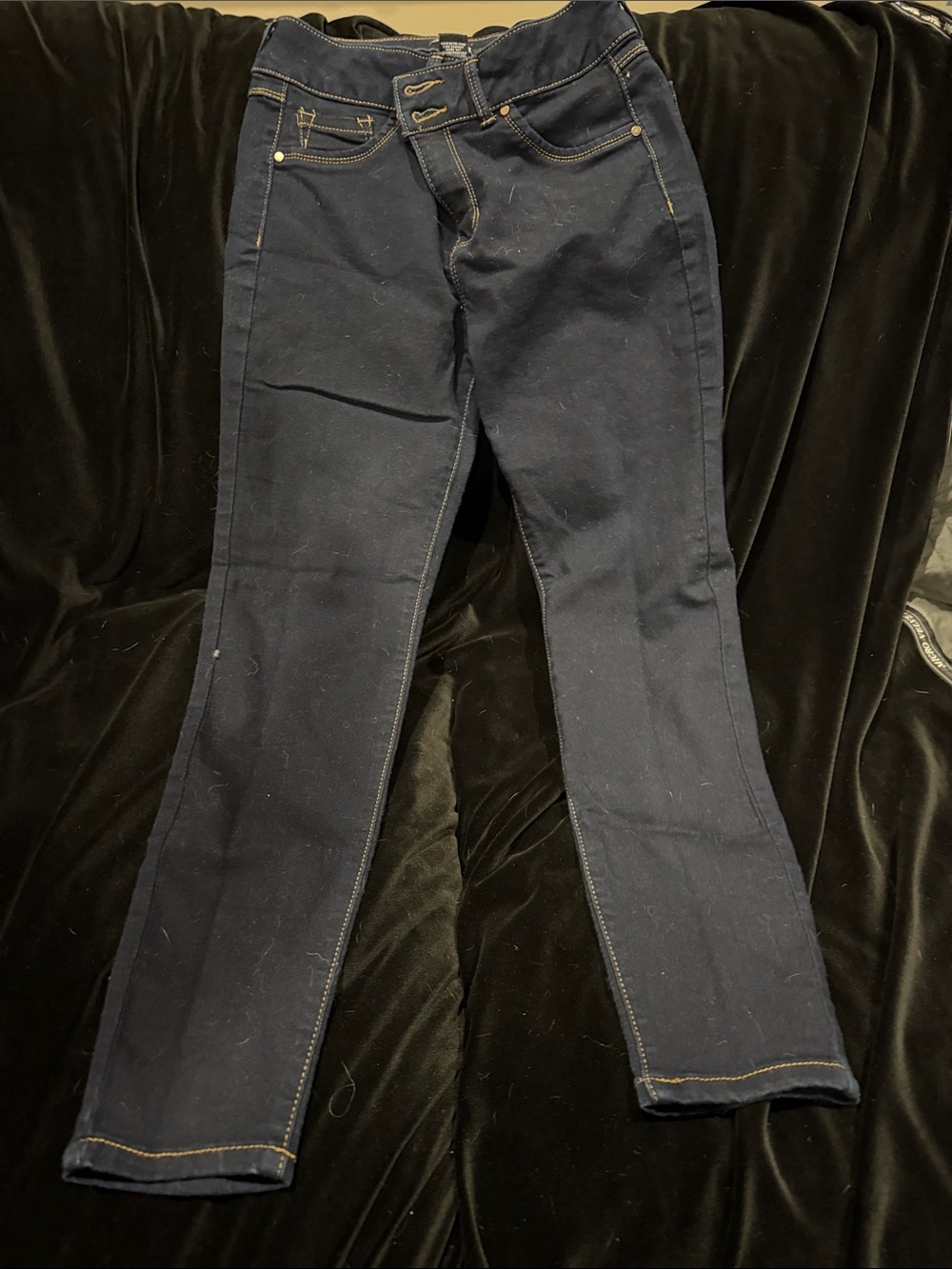 d. jeans dark navy high-rise jeans